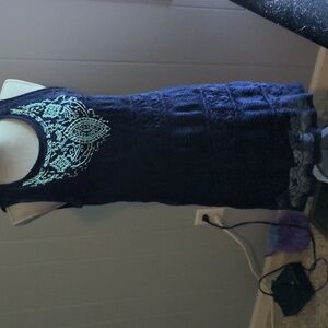 Xhiliration Large, Navy Blue dress